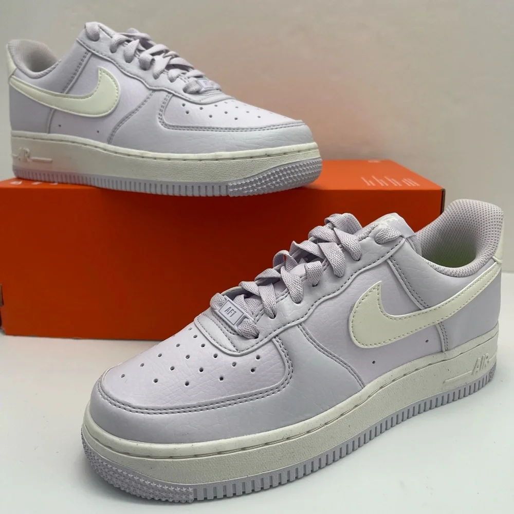 Nike Light Purple with White Accents WMNS AIR FORCE 1 07 NN Platform Sneakers